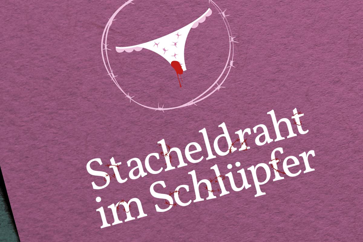 Stacheldraht im Schlüpfer Logoerstellung