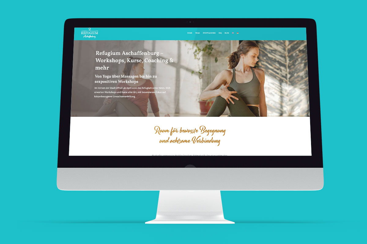 Refugium Aschaffenburg Website